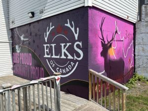 Andrew Walton - spray paint - Elks Club